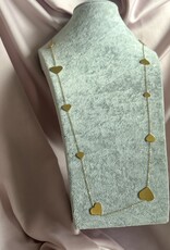 Lange Ketting Met Grote En Kleine Hartjes