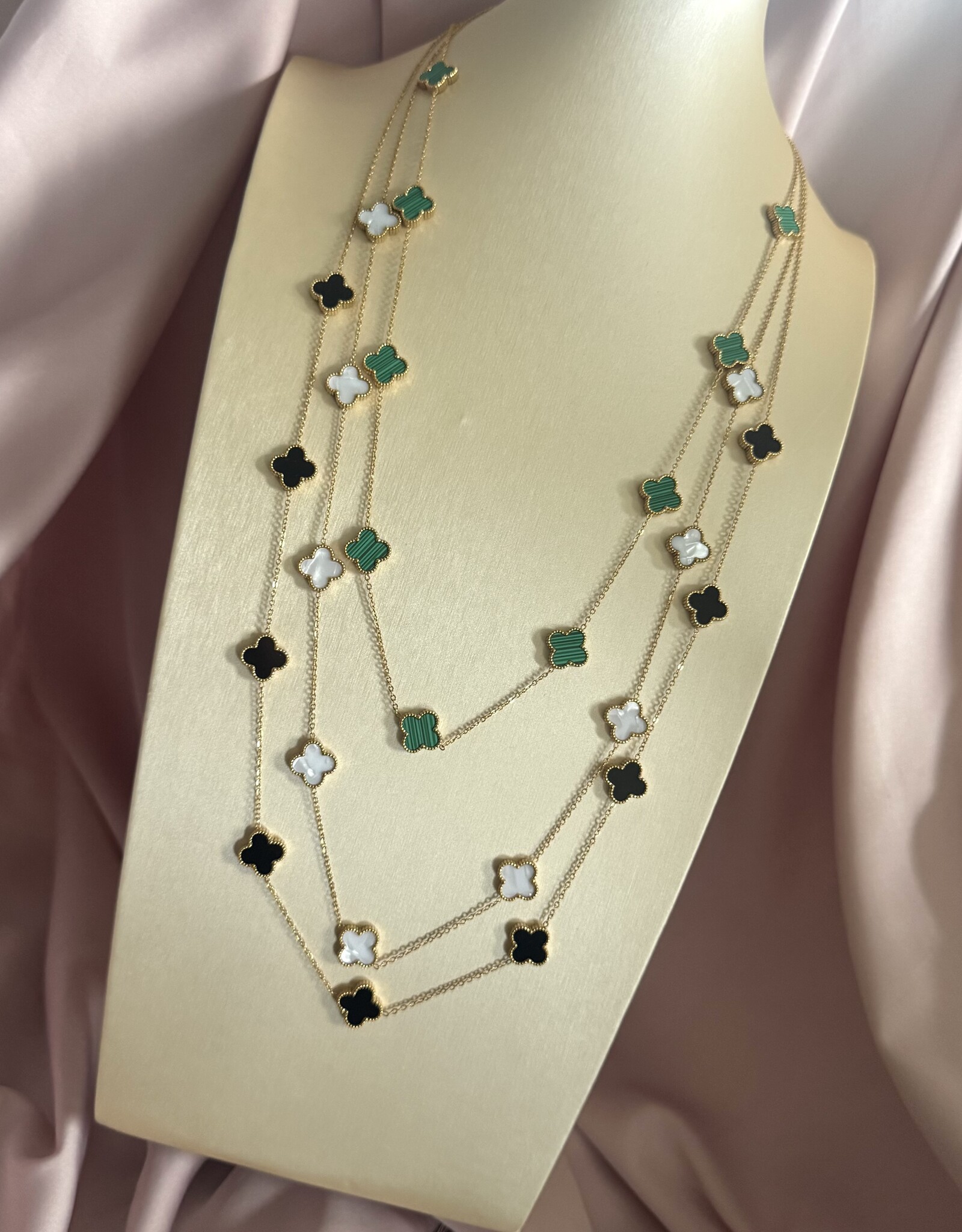 Lange Lucky Klaver Ketting