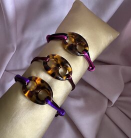 Button Bracelet Panter Print