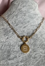 Diamond Letter Munt Lock Ketting