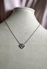 Lucky Klaver Ketting Zilver