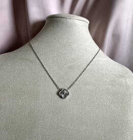 Lucky Klaver Ketting Zilver