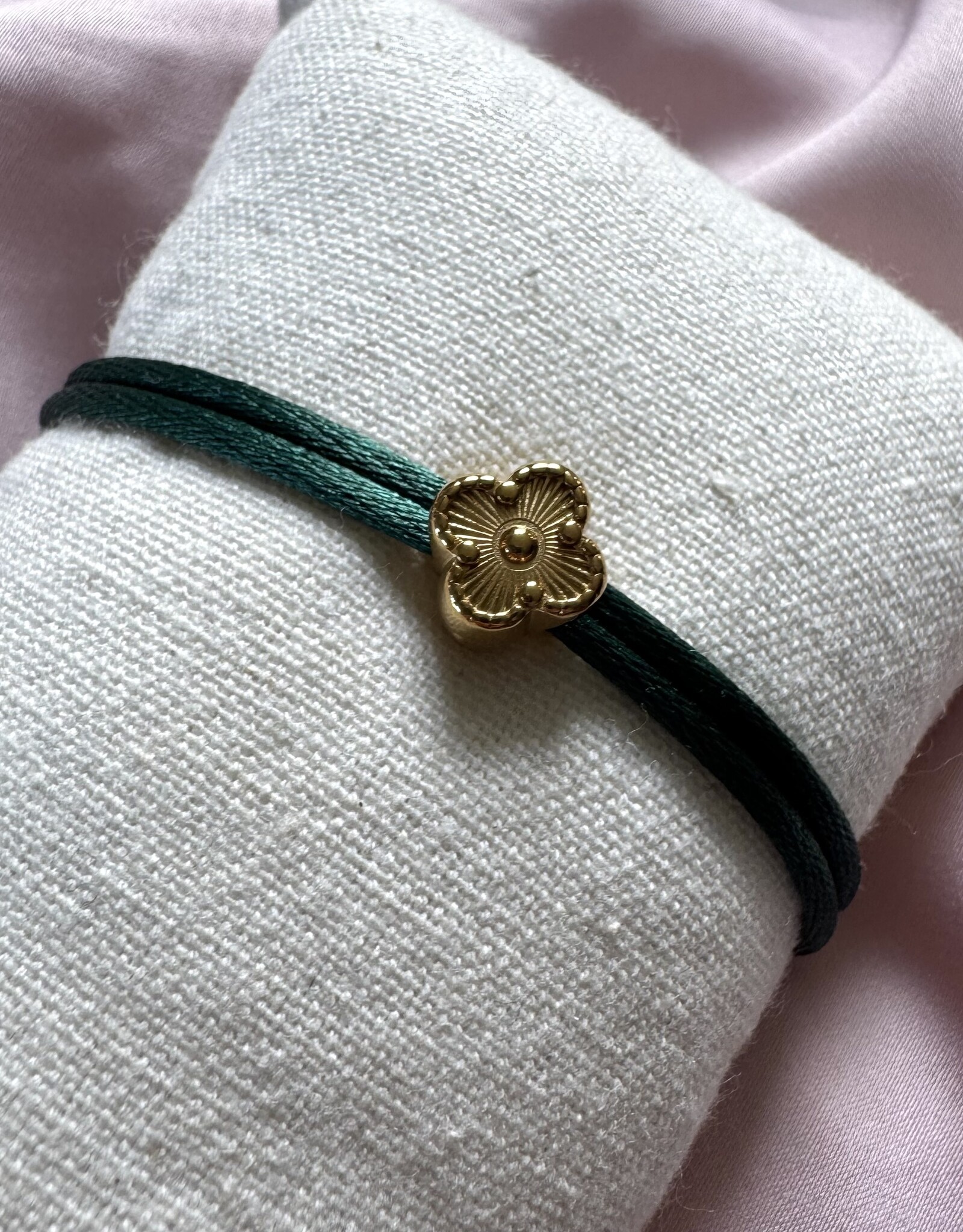 Cute Lucky Klaver Armbandje Met Touw