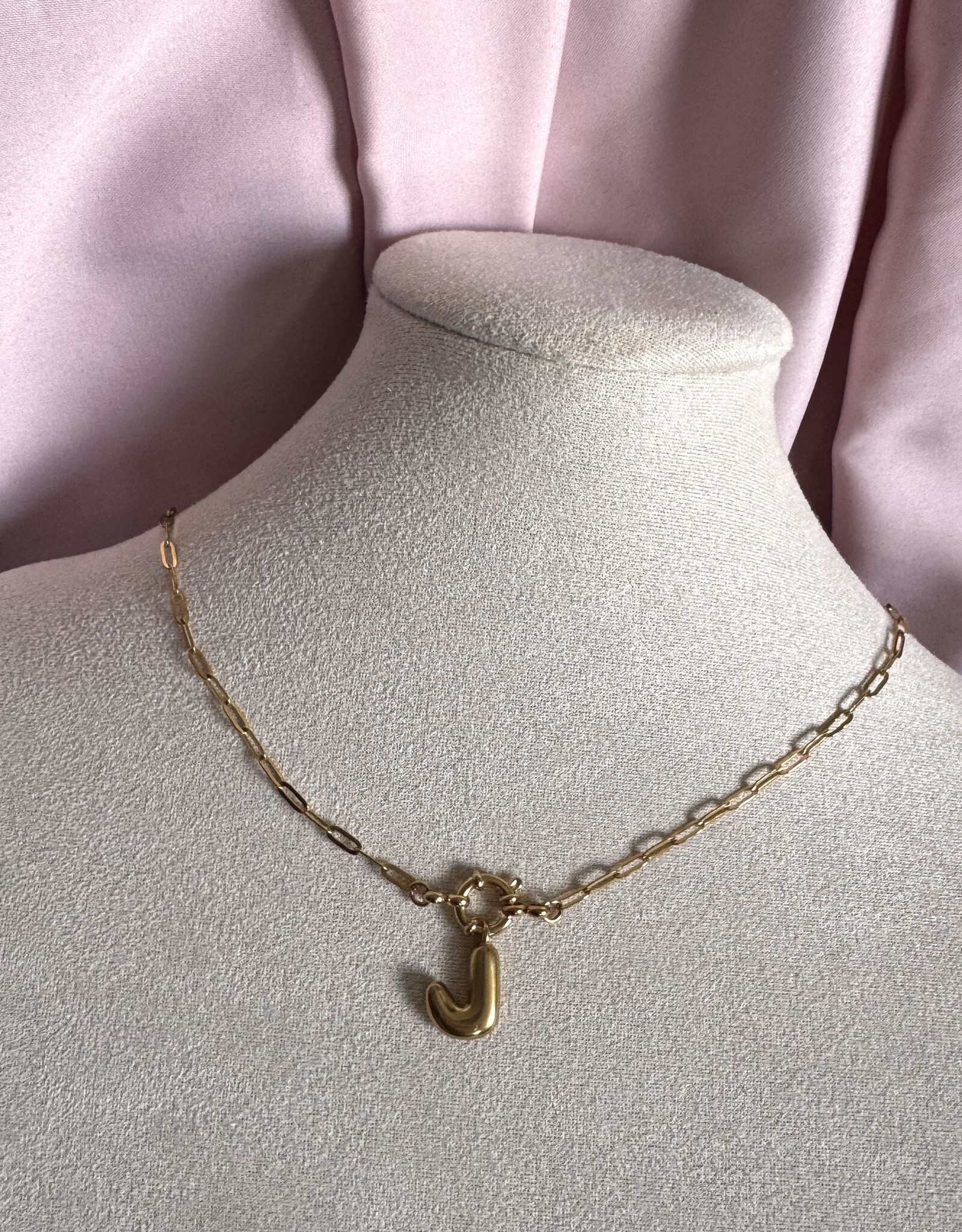 Chain Ketting Met Letter