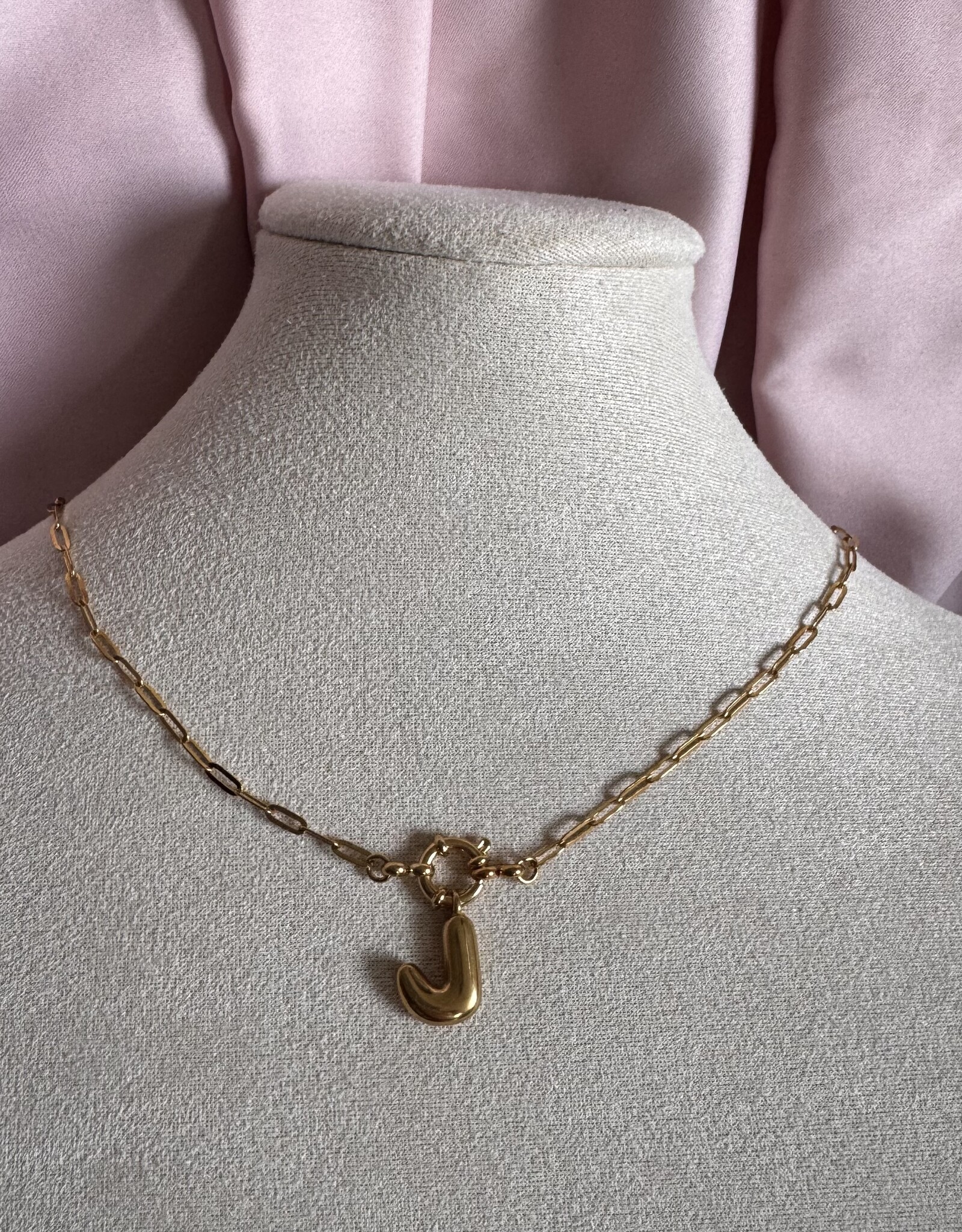 Chain Ketting Met Letter