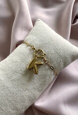 Chain Armband Met Letter