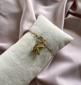 Chain Armband Met Letter