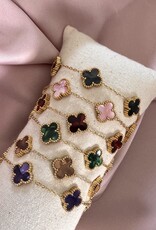 Lucky Klaver Armband Velvet Look