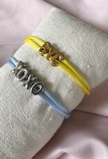 Bubble Letter Armbandje Dubbel Bandje