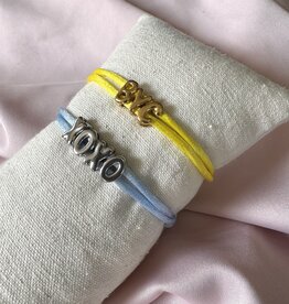 Bubble Letter Armbandje Dubbel Bandje