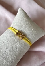 Bubble Letter Armbandje Dubbel Bandje