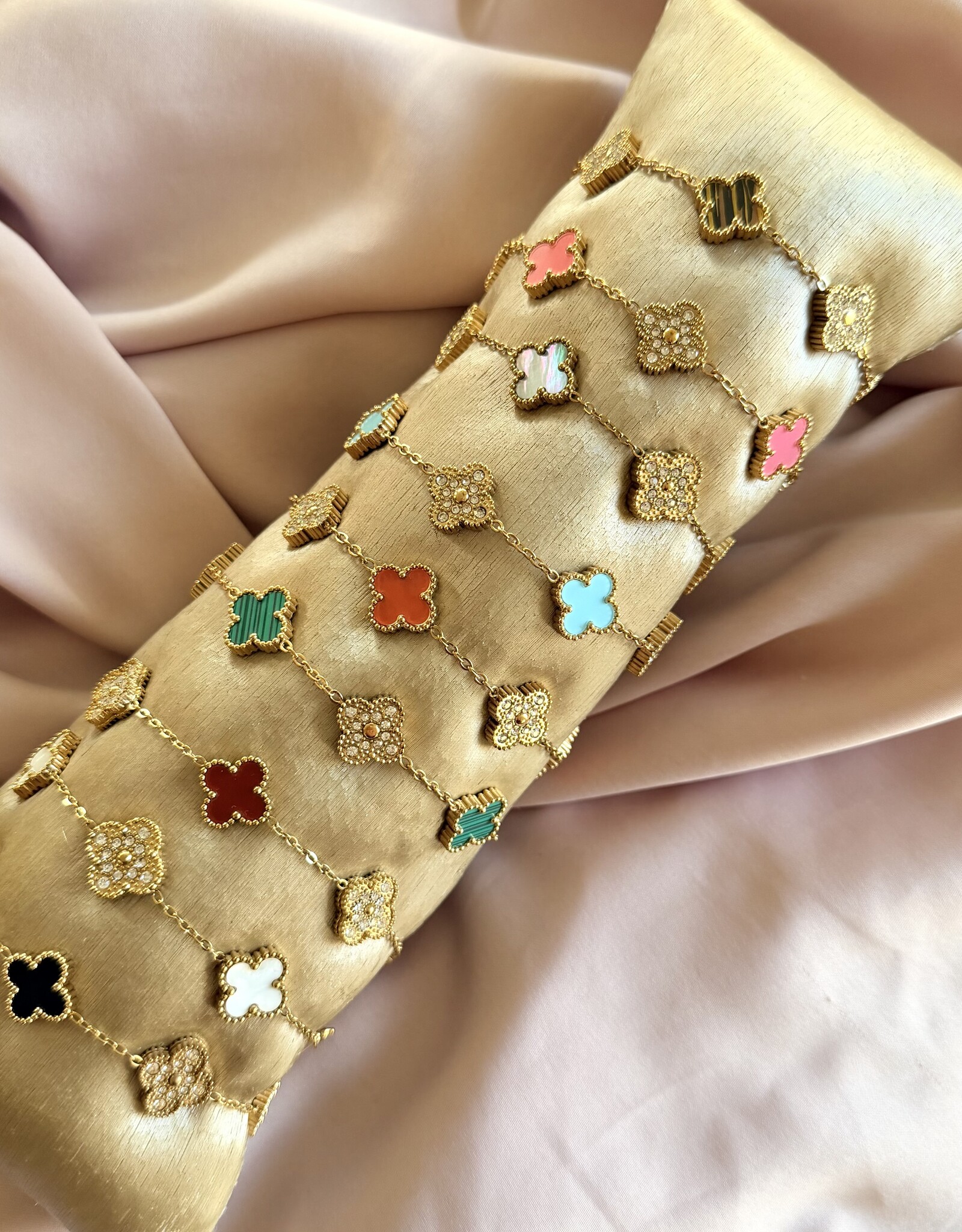 Lucky Klaver Armband Diamonds
