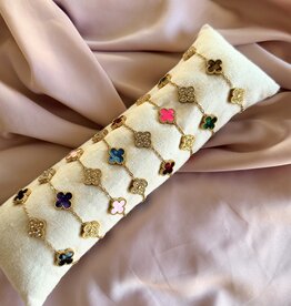 Lucky Klaver Armband Diamond Velvet