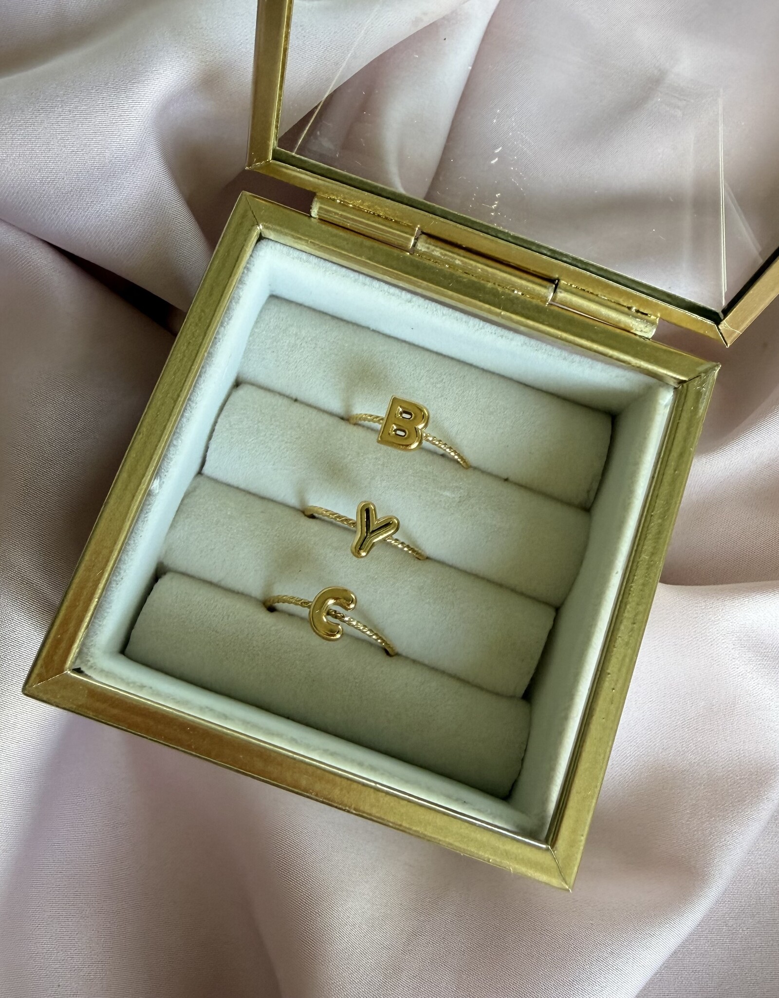 Bubble Letter Ring