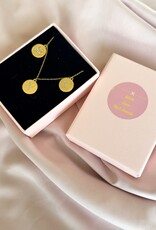 Diamond Letter Munt Ketting