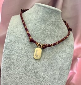 Gekleurde Ketting Met Shiny Letter