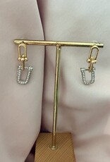 Chunky Chain Oorbellen Diamond
