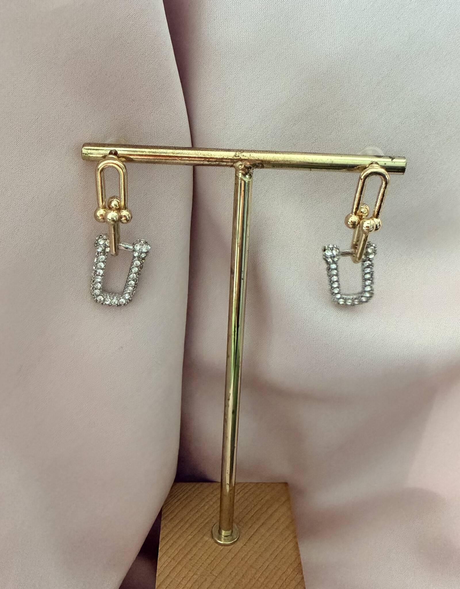Chunky Chain Oorbellen Diamond