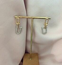 Chunky Chain Oorbellen Diamond