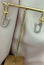 Chunky Chain Oorbellen Diamond