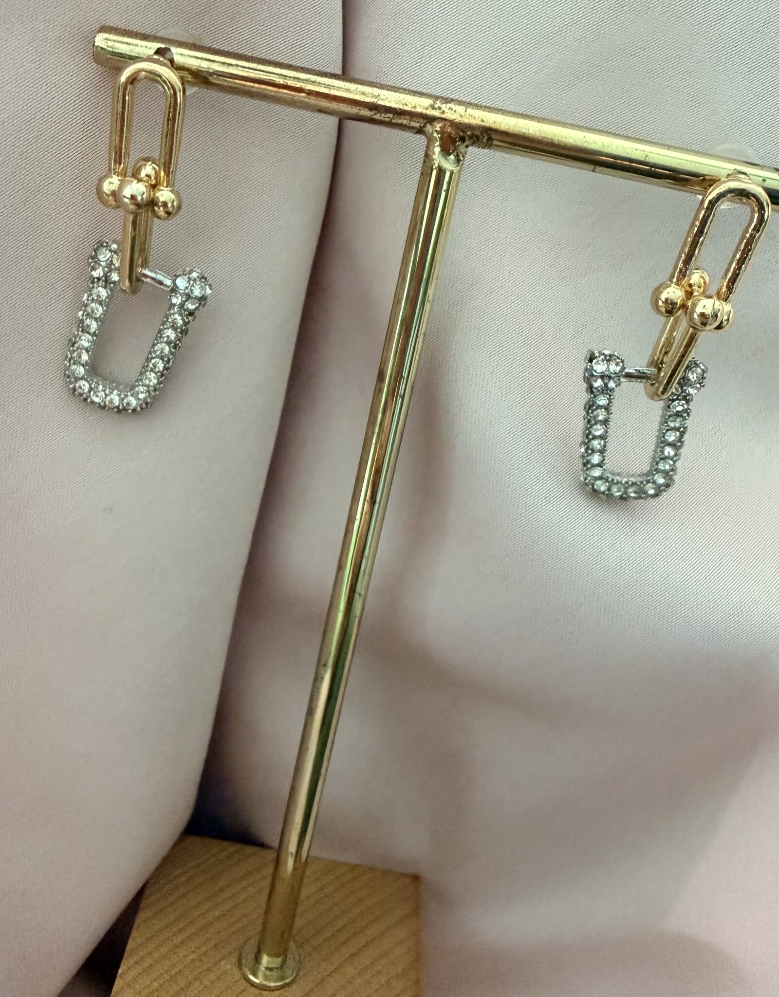 Chunky Chain Oorbellen Diamond
