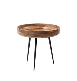 MATER BOWL TABLE SMALL NATURAL LACQUERED MANGO WOOD