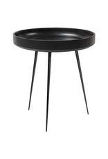 MATER BOWL TABLE MEDIUM BLACK STAIN LACQUERED MANGO WOOD