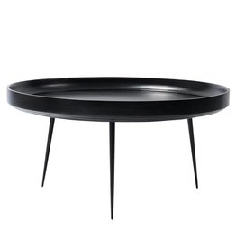 MATER BOWL TABLE EXTRALARGE BLACK STAIN LACQUERED MANGO WOOD