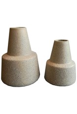 HÜBSCH VASE CERAMICS SAND