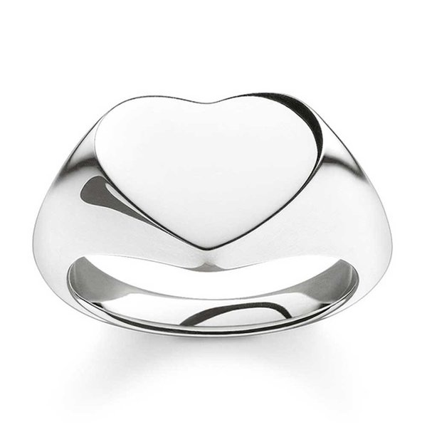 Thomas Sabo SILVER PLAIN HEART RING TR2083-001-12