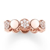 Thomas Sabo ROSE GOLD PLATED MULTI ROUND PAVE RING TR2048-416-14