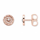 Thomas Sabo ROSE GOLD PLATED ROUND OPEN STUD EARRINGS H1760-416-14
