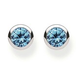 Thomas Sabo SILVER BLUE STUD EARRINGS H1962-009-31