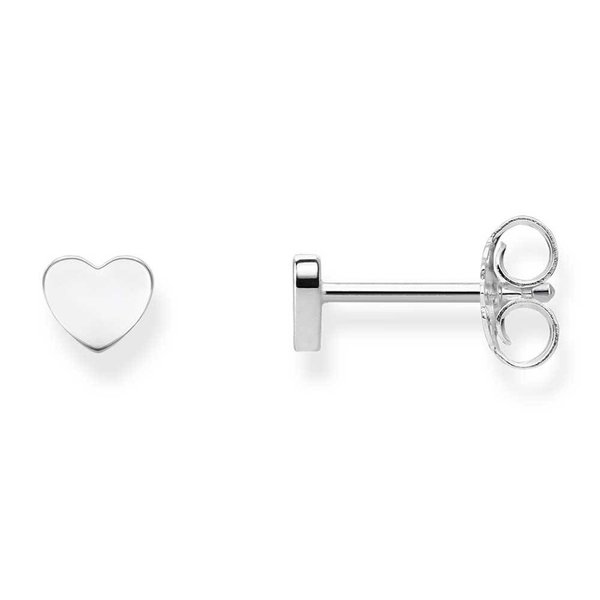 Thomas Sabo STERLING SILVER HEART STUD EARRINGS H1970-001-12