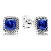 PANDORA Blue Timeless Elegance Stud Earrings 290591NBT