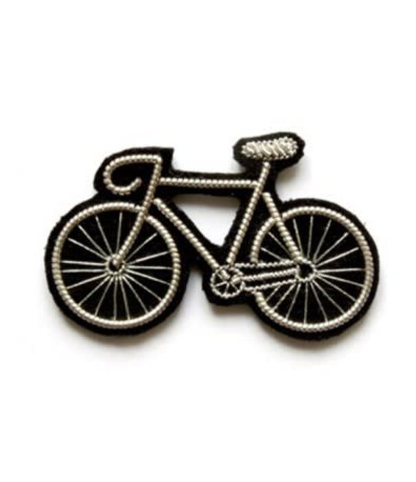 Macon&Lesquoy MOYENNE BROCHE BRODÉE MAIN "VÉLO"
