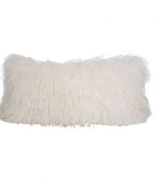 MAISON DE VACANCES - Coussin Chèvre Tibet Blanc