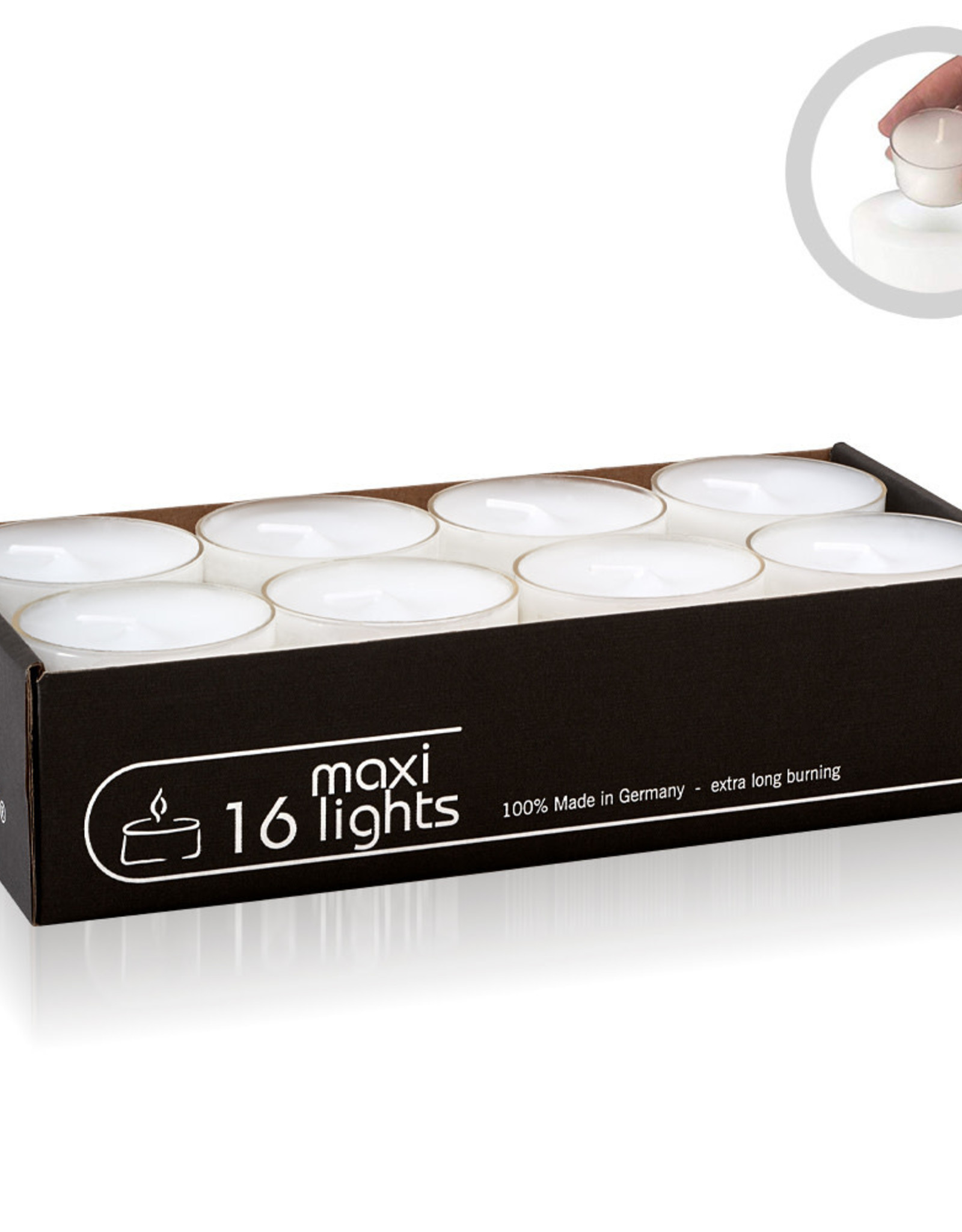 QULT DESIGN - 16 grandes bougies chauffe-plat