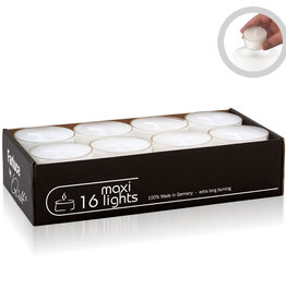 QULT DESIGN - 16 grandes bougies chauffe-plat