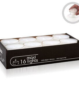 QULT DESIGN - 16 grandes bougies chauffe-plat