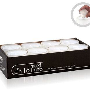 QULT DESIGN - 16 grandes bougies chauffe-plat