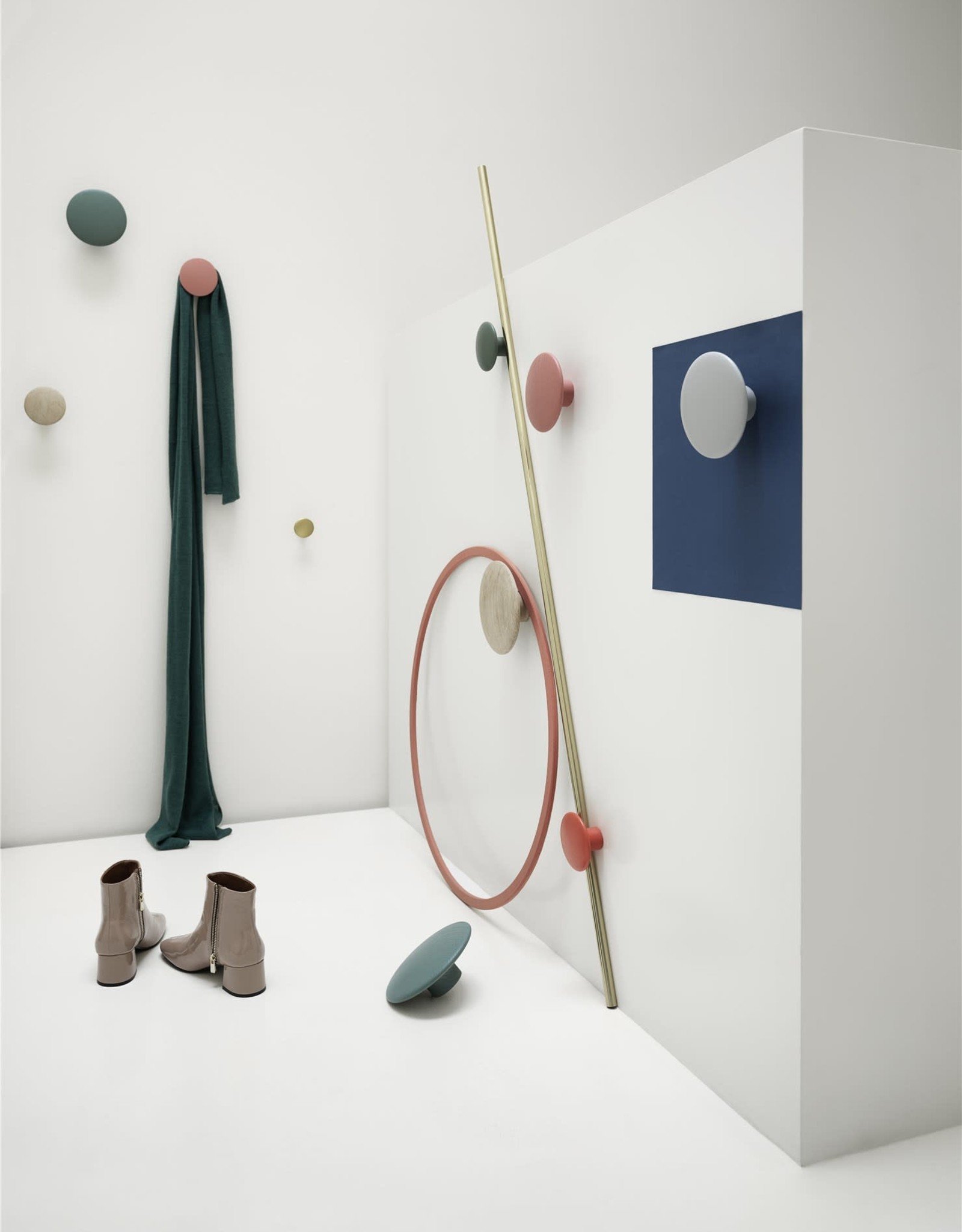 Muuto Patère The Dots Green-Beige