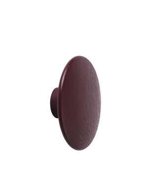 Patère the Dots Wood Burgundy