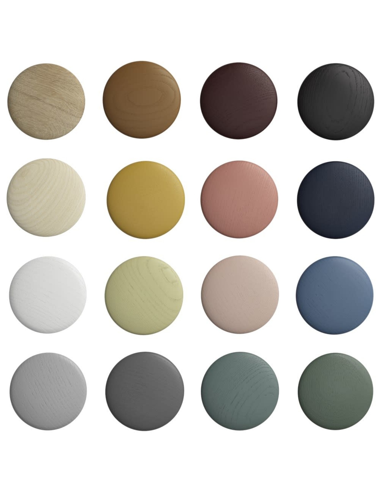 Muuto Patère The Dots Wood Dark Grey