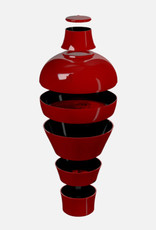 ibride IBRIDE - Service de table Ming / Rouge