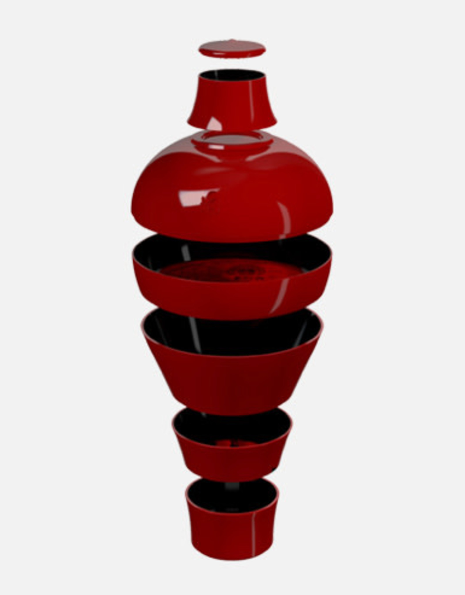 ibride IBRIDE - Service de table Ming / Rouge