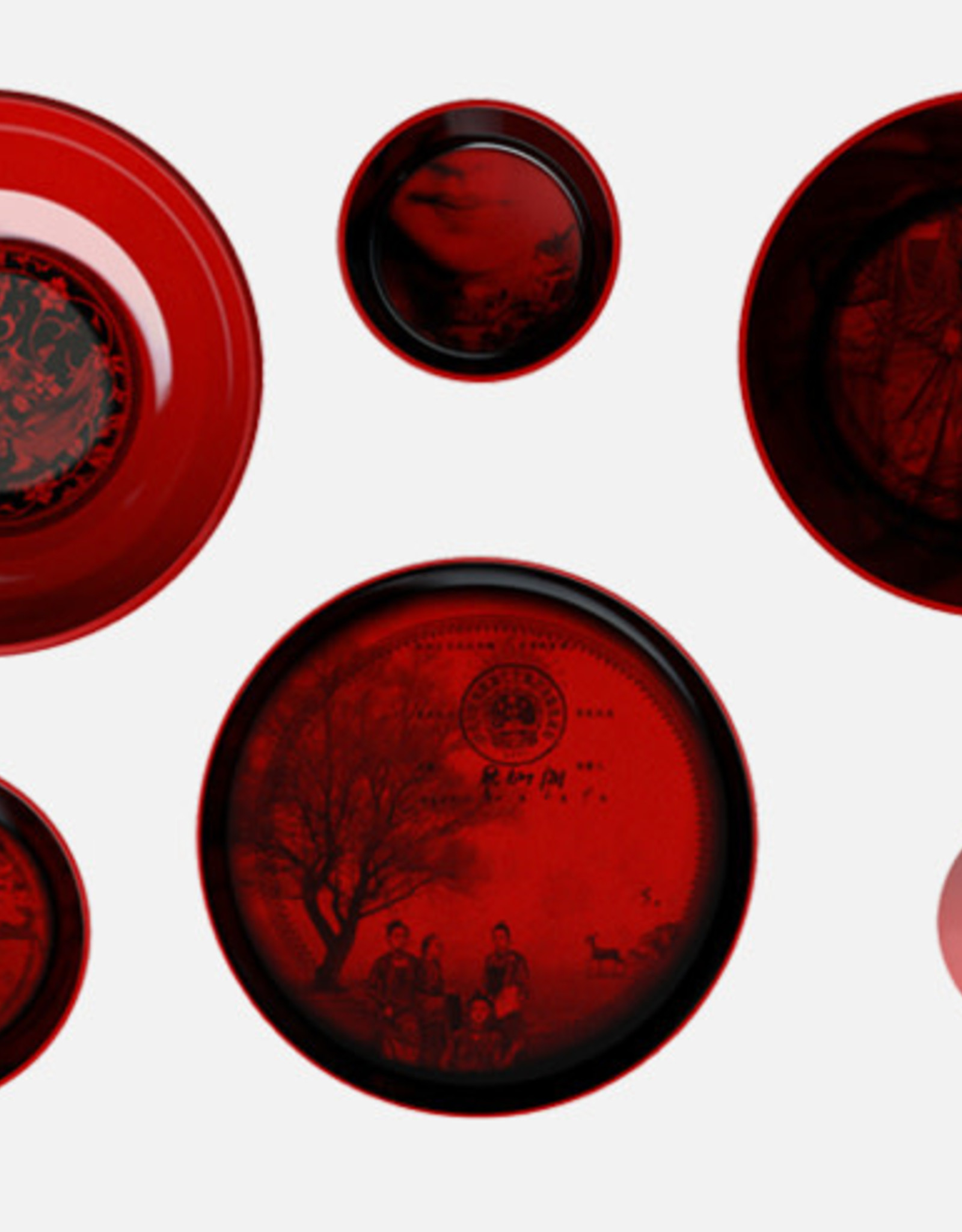 ibride IBRIDE - Service de table Ming / Rouge