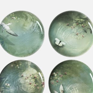 IBRIDE - Yuan assiettes supplémentaires Noir / Narcisse