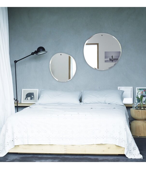 M Nuance Miroir extra plat biseauté rond - Forme aléatoire 67.5 X 70 cm