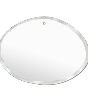 M NUANCE - Miroir extra plat biseauté rond - Forme aléatoire 55X40 cm